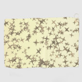 Serviette De Golf Étoiles dorées (Horizontal)