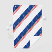 Serviette De Golf Étoiles et bandes (En situation)