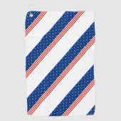 Serviette De Golf Étoiles et bandes (Devant)