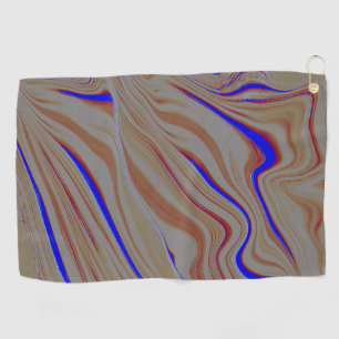 Serviette De Golf Étroits ondulations bleues entre les couches de ci