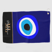 Serviette De Golf Evil Eye Talisman & arabe Amulet /turc, grec (Horizontal)