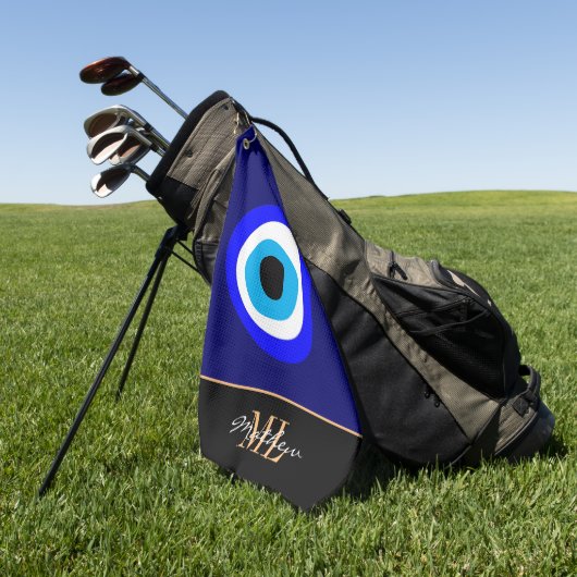 Serviette De Golf Evil Eye Talisman & arabe Amulet /turc, grec (Vert)