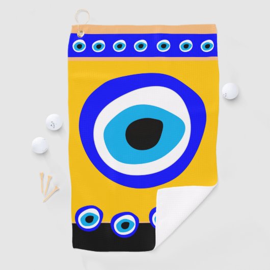 Serviette De Golf Evil Eye Talisman & arabe Amulet /turc, grec (En situation)