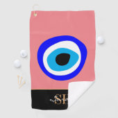 Serviette De Golf Evil Eye Talisman & arabe Amulet /turc, grec  (En situation)