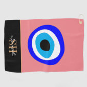 Serviette De Golf Evil Eye Talisman & arabe Amulet /turc, grec  (Horizontal)