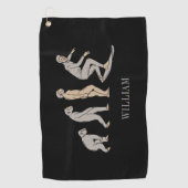 Serviette De Golf Évolution du surf Planche de surf Plage Sports (Devant)