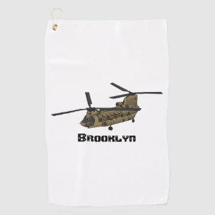 Serviette De Golf Exemple d'hélicoptère militaire Chinook