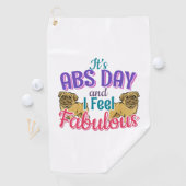 Serviette De Golf Exercice Abs Day Core - Amoureux des chiens Carlin (En situation)