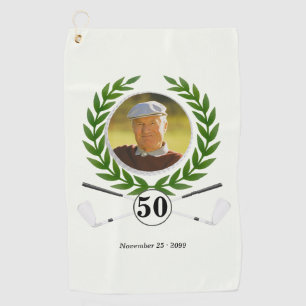 Serviette De Golf Expérience de joueur de golf élégant 50e anniversa