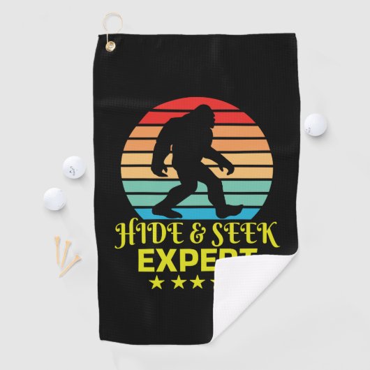 Serviette De Golf Expert Bigfoot Cache-Cache Drôle (En situation)