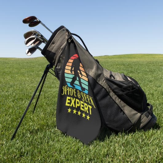 Serviette De Golf Expert Bigfoot Cache-Cache Drôle (Vert)