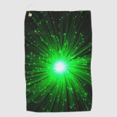 Serviette De Golf Explosion verte (Devant)