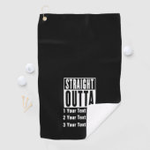 Serviette De Golf Extérieur droit Ajouter votre emplacement 3 lignes (En situation)