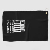 Serviette De Golf Extérieur droit Ajouter votre emplacement 3 lignes (Horizontal)