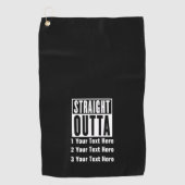 Serviette De Golf Extérieur droit Ajouter votre emplacement 3 lignes (Devant)