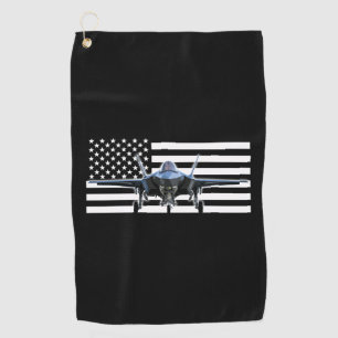 Serviette De Golf F-35 (drapeau noir)