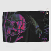 Serviette De Golf F-Caw-F Funny Black Crow Bird (Horizontal)