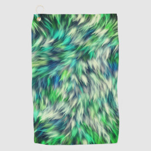 Serviette De Golf Fabric Texture Green Fur Design-68745