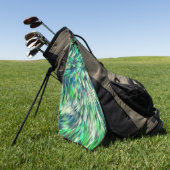 Serviette De Golf Fabric Texture Green Fur Design-68745 (Vert)