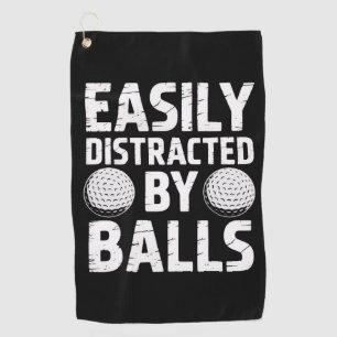 Serviette De Golf Facilement distrait par les balles Amateur de golf