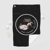 Serviette De Golf Faire-part de grossesse Sonogramme Photo Grand-pèr (En situation)