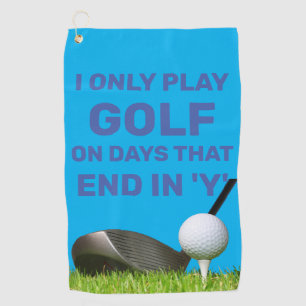 Serviette De Golf Faire une déclaration sur le cours avec personnali