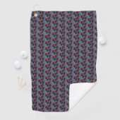 Serviette De Golf Faisées rouges (En situation)