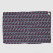 Serviette De Golf Faisées rouges (Horizontal)