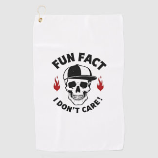 Serviette De Golf Fait amusant Je m'en fiche Citation drôle de squel