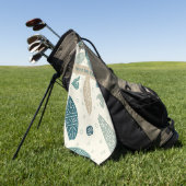 Serviette De Golf Faites confiance au processus Coastal Golf Towel (Vert)