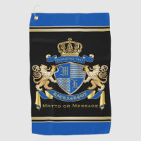 Faites votre manteau bleu Monogramme Emblème de co