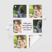 Serviette De Golf Faites votre propre collage photo et texte (En situation)