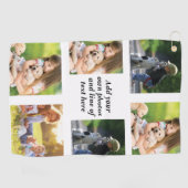Serviette De Golf Faites votre propre collage photo et texte (Horizontal)