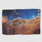 Serviette De Golf Falaises cosmiques Carina Nebula Space Webb Telesc (Horizontal)
