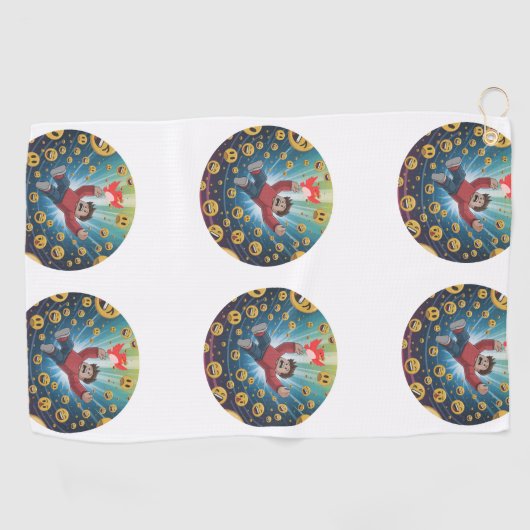 Serviette De Golf Fall in bubble  (Horizontal)