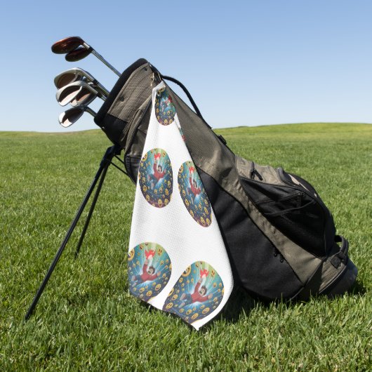 Serviette De Golf Fall in bubble (Vert)