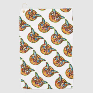 Serviette De Golf Falln Orange Owl Vintage Halloweenies
