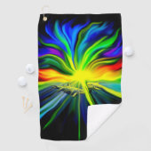 Serviette De Golf Famille de dauphins sous le soleil (En situation)