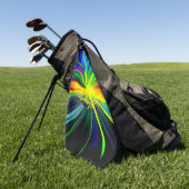 Serviette De Golf Famille de dauphins sous le soleil (Vert)