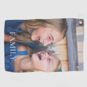 Serviette De Golf Famille de photos élégante (Horizontal)