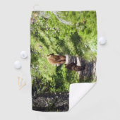 Serviette De Golf Famille d'ours Brown (En situation)