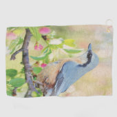 Serviette De Golf Fanatique d'oiseaux (Horizontal)