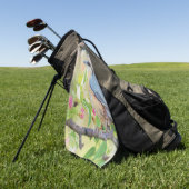 Serviette De Golf Fanatique d'oiseaux (Vert)