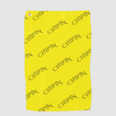 Serviette de golf Fancy Jaune "CHIPIN" (Devant)