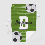 Serviette De Golf Fans européens de football (En situation)