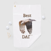 Serviette De Golf Father's Day "Best Dad" Hawk  (En situation)