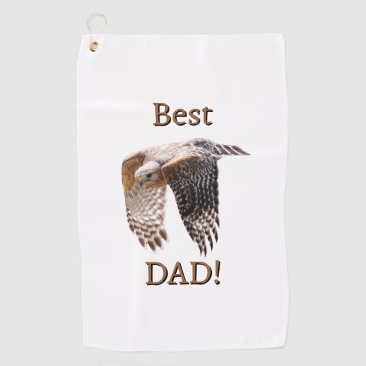 Serviette De Golf Father's Day "Best Dad" Hawk (Devant)