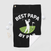 Serviette De Golf Father's Day Best Papa By Par (En situation)