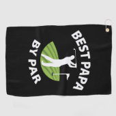 Serviette De Golf Father's Day Best Papa By Par (Horizontal)