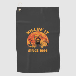 Serviette De Golf Faucheur d'Halloween depuis la conception d'annive